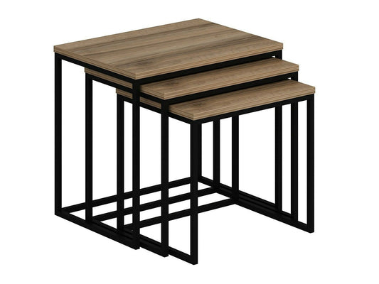 Žurnalinių staliukų komplektas Evia - Walnut
