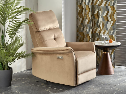Fotelis reglaineris SEMIR leisure kėdė, smėlio V-CH-SEMIR-FOT-BEŻOWY Spalva: Beige