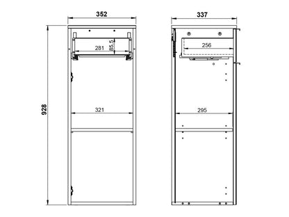 Pakabinama vonios spintelė GW-VASIO Cupboard 7988-587