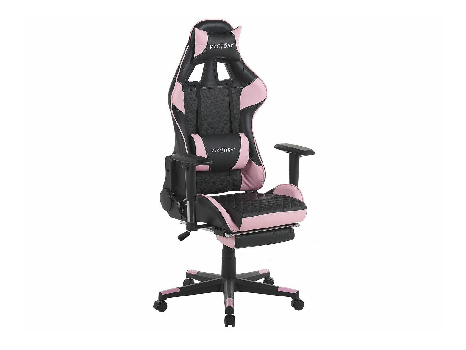 Žaidimų kėdė Gaming Kėdė Juoda and Rožinė VICTORY 318688 (Juoda + Rožinė)