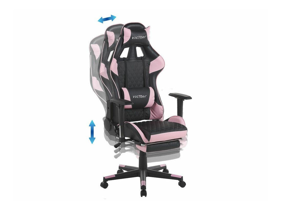 Žaidimų kėdė Gaming Kėdė Juoda and Rožinė VICTORY 318688 (Juoda + Rožinė)
