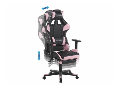 Žaidimų kėdė Gaming Kėdė Juoda and Rožinė VICTORY 318688 (Juoda + Rožinė)