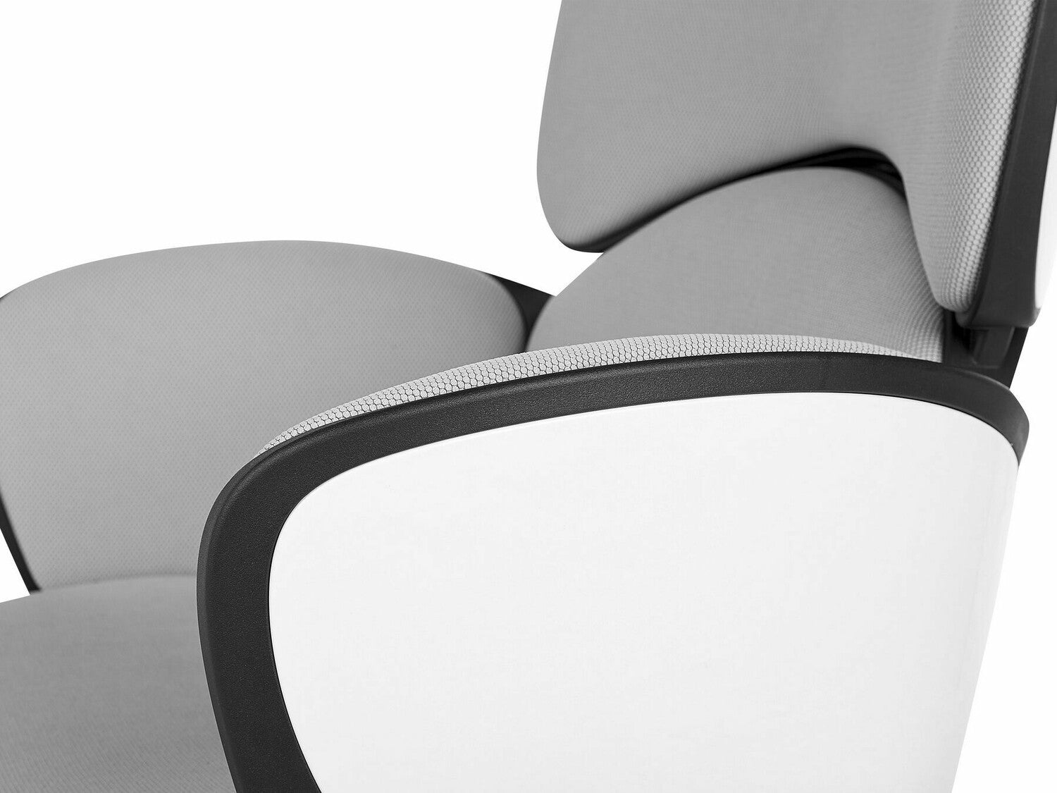 Biuro kėdė Swivel Šviesi Pilka and Juoda SPLENDID 337440