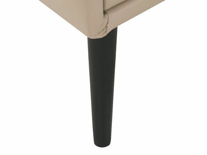 Naktinis staliukas 2 Stalčius Faux Oda Lovoside Stalas Beige ESSONNE 204983 Spalva: Beige + Juoda