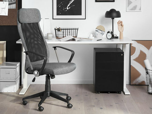 Biuro kėdė Swivel Office Kėdė Tamsi Pilka PIONEER 76168 (Pilka)