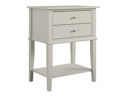 Šoninis staliukas Franklin Accent Stalas With 2 Stalčiai 5062319COM, Spalva: Taupe