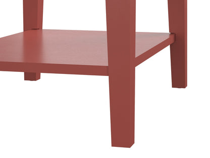 Šoninis staliukas Franklin Accent Stalas With 2 Stalčiai 5062915COM, Spalva: Raudona