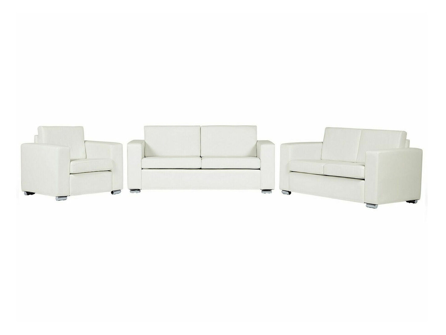 Minkštų baldų komplektas Oda Living Room Komplektas Balta HELSINKI 78454 Spalva: Balta