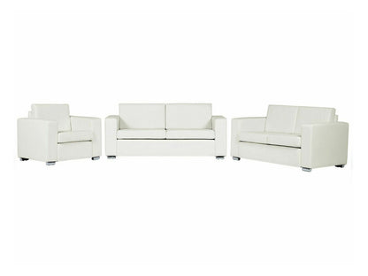 Minkštų baldų komplektas Oda Living Room Komplektas Balta HELSINKI 78454 Spalva: Balta