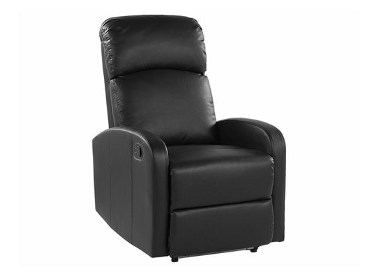 Fotelis reglaineris Faux Oda LED Reglaineris Kėdė with USB Port Juoda VIRRAT 237314 (Juoda)