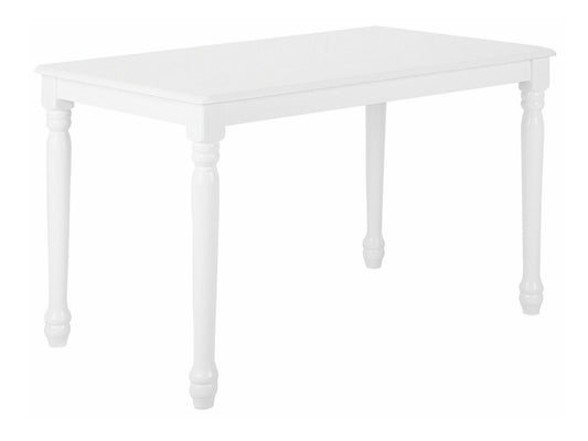 Stalas Medinės Dining Stalas 120 x 75 cm Balta CARY 110836