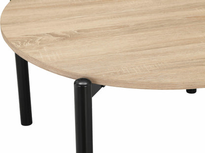 Žurnalinis staliukas Caleb Coffee Stalas 80 cm 4 places in Juoda Ąžuolas 7366387