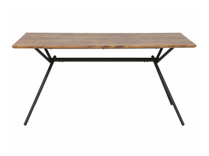 Stalas Dining Stalas 160 x 90 cm Tamsi Medis with Juoda AMSTERDAM 233050