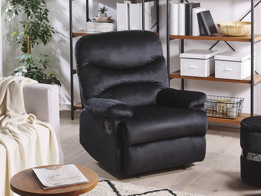 Fotelis reglaineris Velvetas Reglaineris Kėdė Juoda ESLOV 220282 (Juoda)