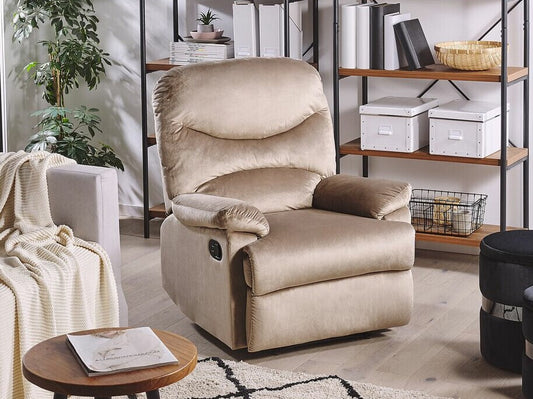 Fotelis reglaineris Velvetas Reglaineris Kėdė Taupe ESLOV 220292 (Taupe)
