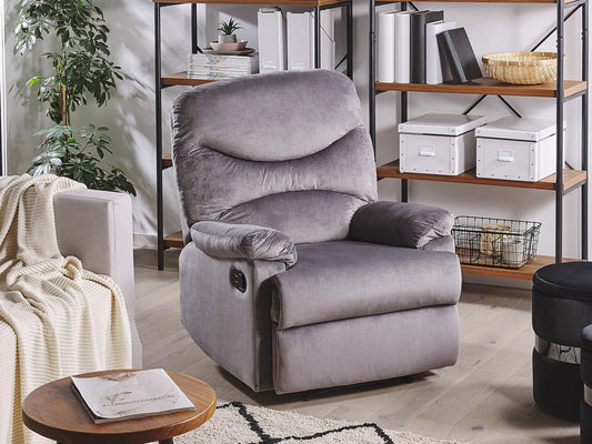 Fotelis reglaineris Velvetas Reglaineris Kėdė Pilka ESLOV 220299 (Pilka)