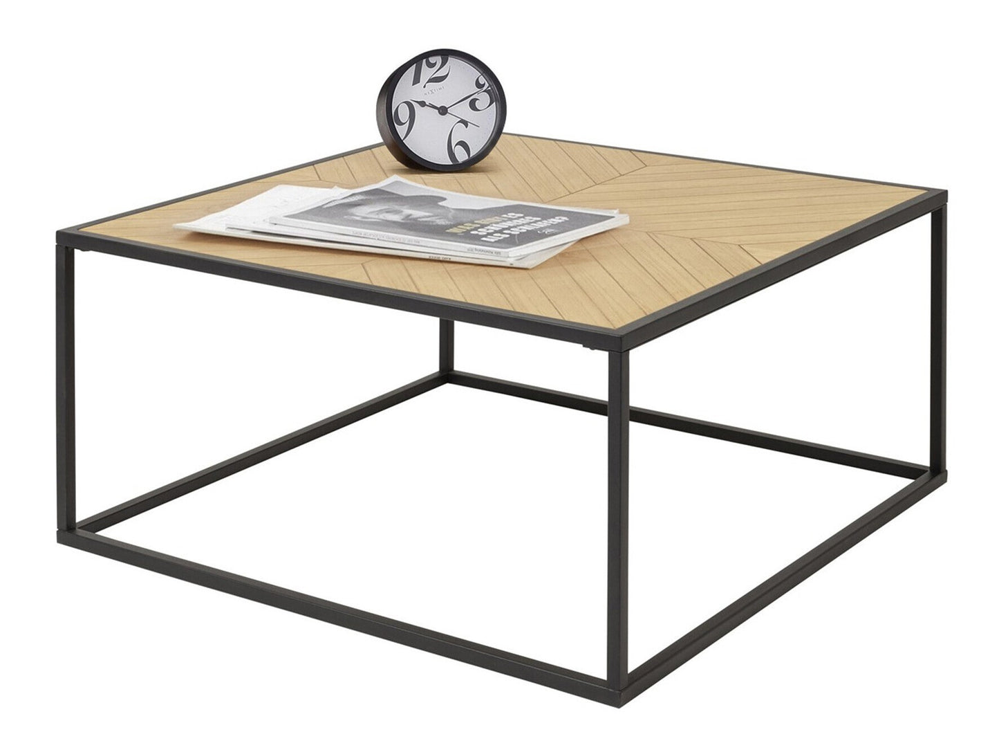 Žurnalinis staliukas Ortiz SideStalas 90 cm Nature Juoda 10046635