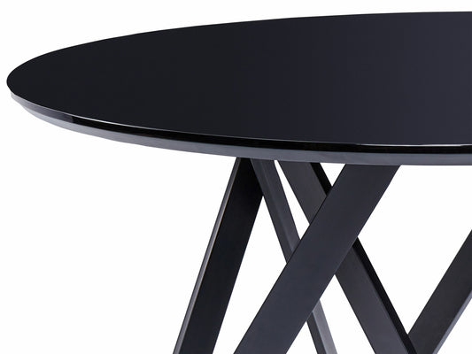 Stalas Apvalus Dining Stalas ⌀ 120 cm Juoda OXHILL 427322