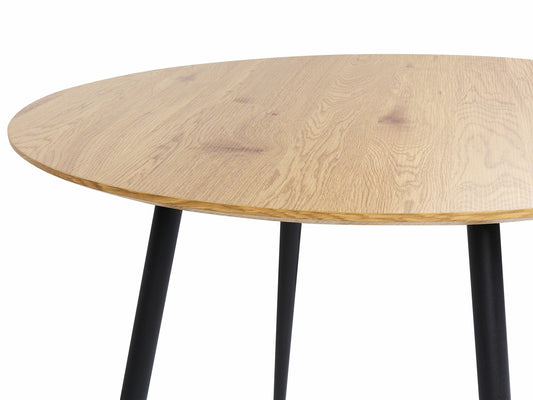 Stalas Apvalus Dining Stalas ⌀ 100 cm Šviesi Medis BJORKA 427373