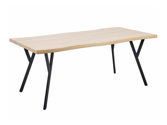 Stalas Dining Stalas 180 x 90 cm Šviesi Medis ALTON 427460