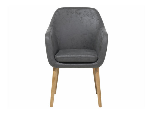 Kėdė Faux Oda Dining Kėdė Pilka YORKVILLE 91595 (Pilka)