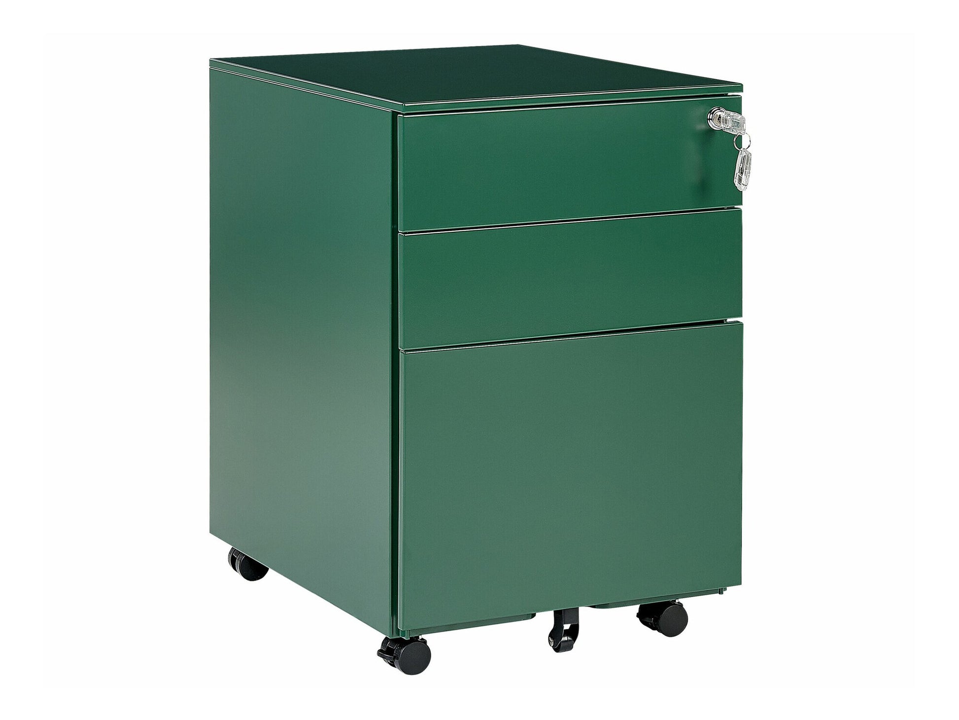Stalčių blokas 3 Stalčius Metalas Storage Spintelė Žalia CAMI 359268 Spalva: Žalia