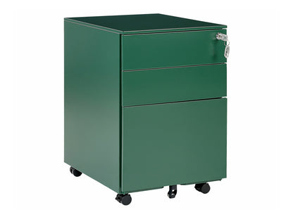 Stalčių blokas 3 Stalčius Metalas Storage Spintelė Žalia CAMI 359268 Spalva: Žalia