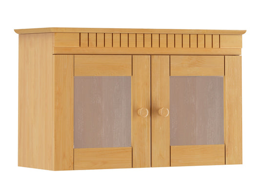 Pakabinama vitrina Cubrix Wall Spintelė 2 Duryss 2107412, Spalva: Šviesi ruda