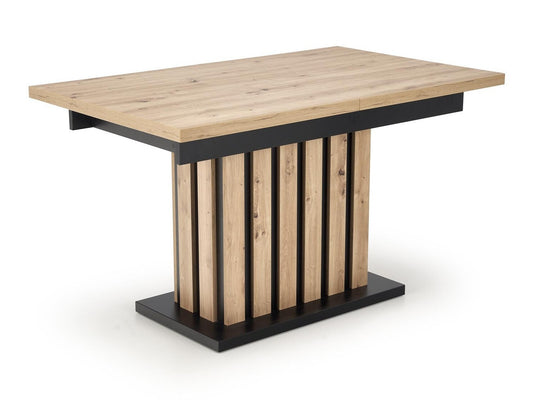 Stalas LAMELLO extension stalas, artisan ąžuolas / juoda V-PL-LAMELLO-ST-160/210
