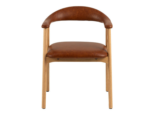 Kėdė Addi dining kėdė with armrest ruda 0000103476