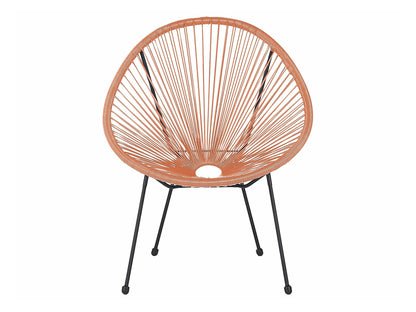 Balkono komplektas PE Rattan Bistro Komplektas Oranžinė ACAPULCO II 297783 (Oranžinė)