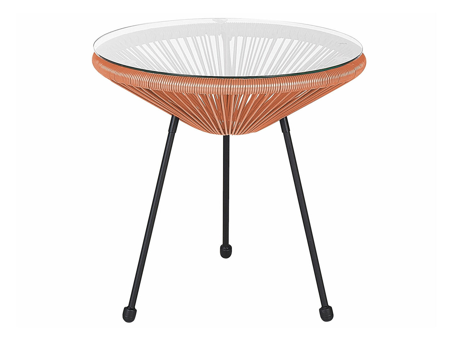 Balkono komplektas PE Rattan Bistro Komplektas Oranžinė ACAPULCO II 297783 (Oranžinė)