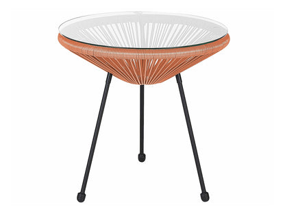 Balkono komplektas PE Rattan Bistro Komplektas Oranžinė ACAPULCO II 297783 (Oranžinė)
