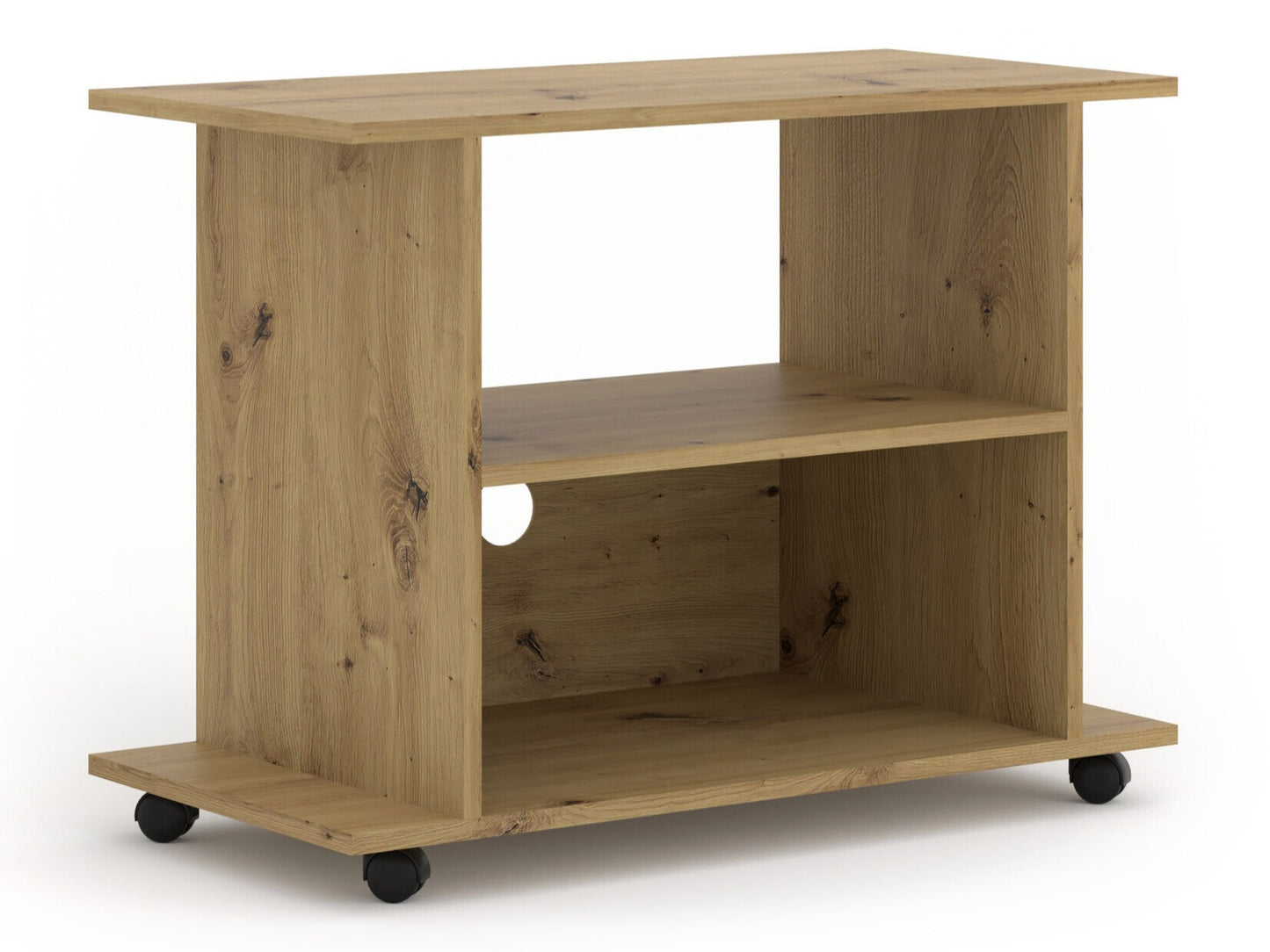 TV staliukas YOGI SZAFKA RTV NA KÓŁKACH. YOGI_ARTISAN_OAK (Artisan ąžuolas)