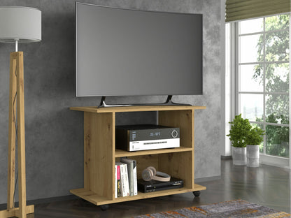 TV staliukas YOGI SZAFKA RTV NA KÓŁKACH. YOGI_ARTISAN_OAK (Artisan ąžuolas)