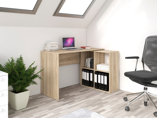 Kampinis darbo stalas Biurko Plus 2x2 SONOMA M-MP-B-PLU-2x2-SON (Sonomos ąžuolas)