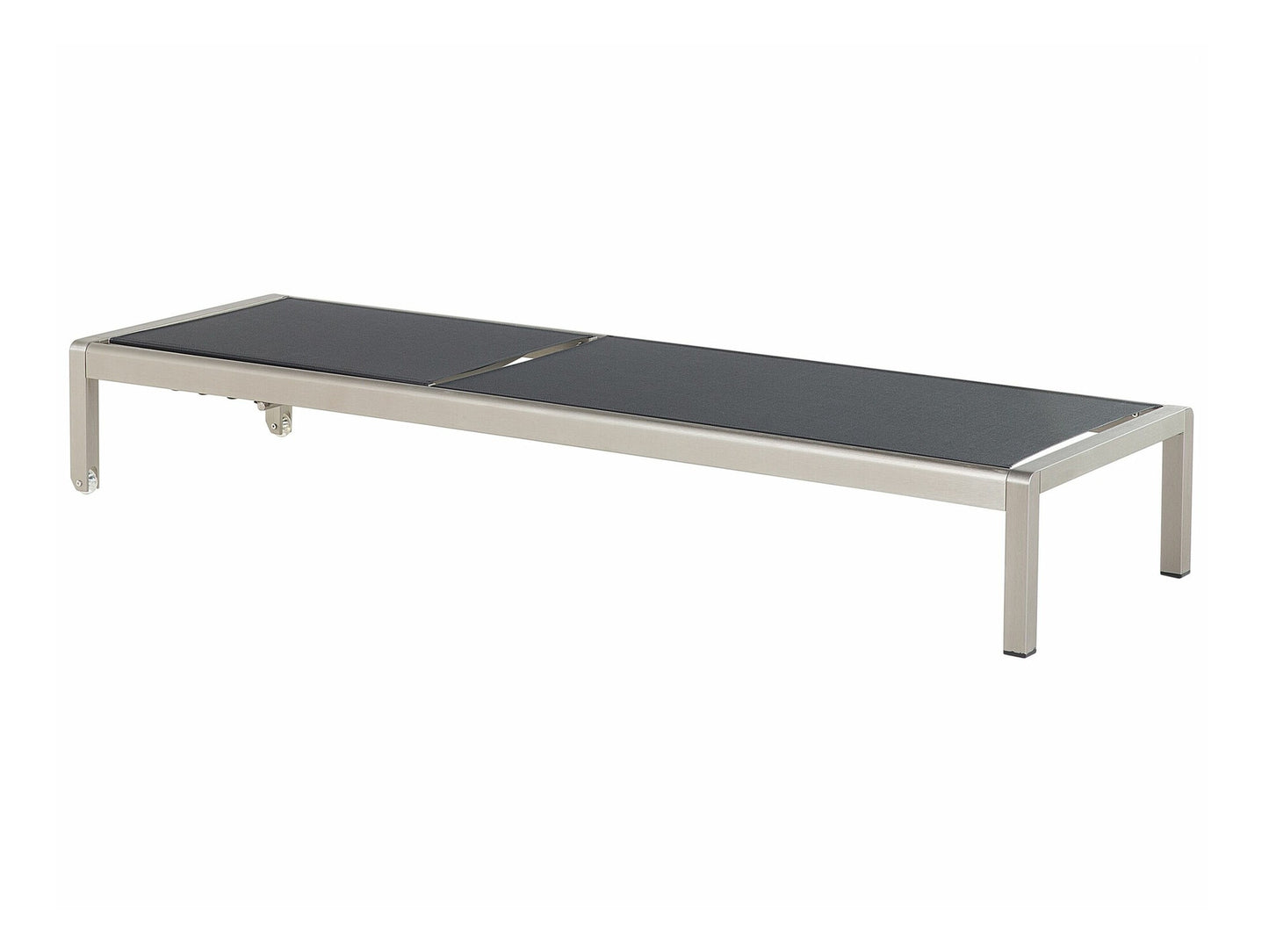 Lauko gultas Aluminium Reclining Sun Lounger Juoda FOSSATO 73463 (Juoda)
