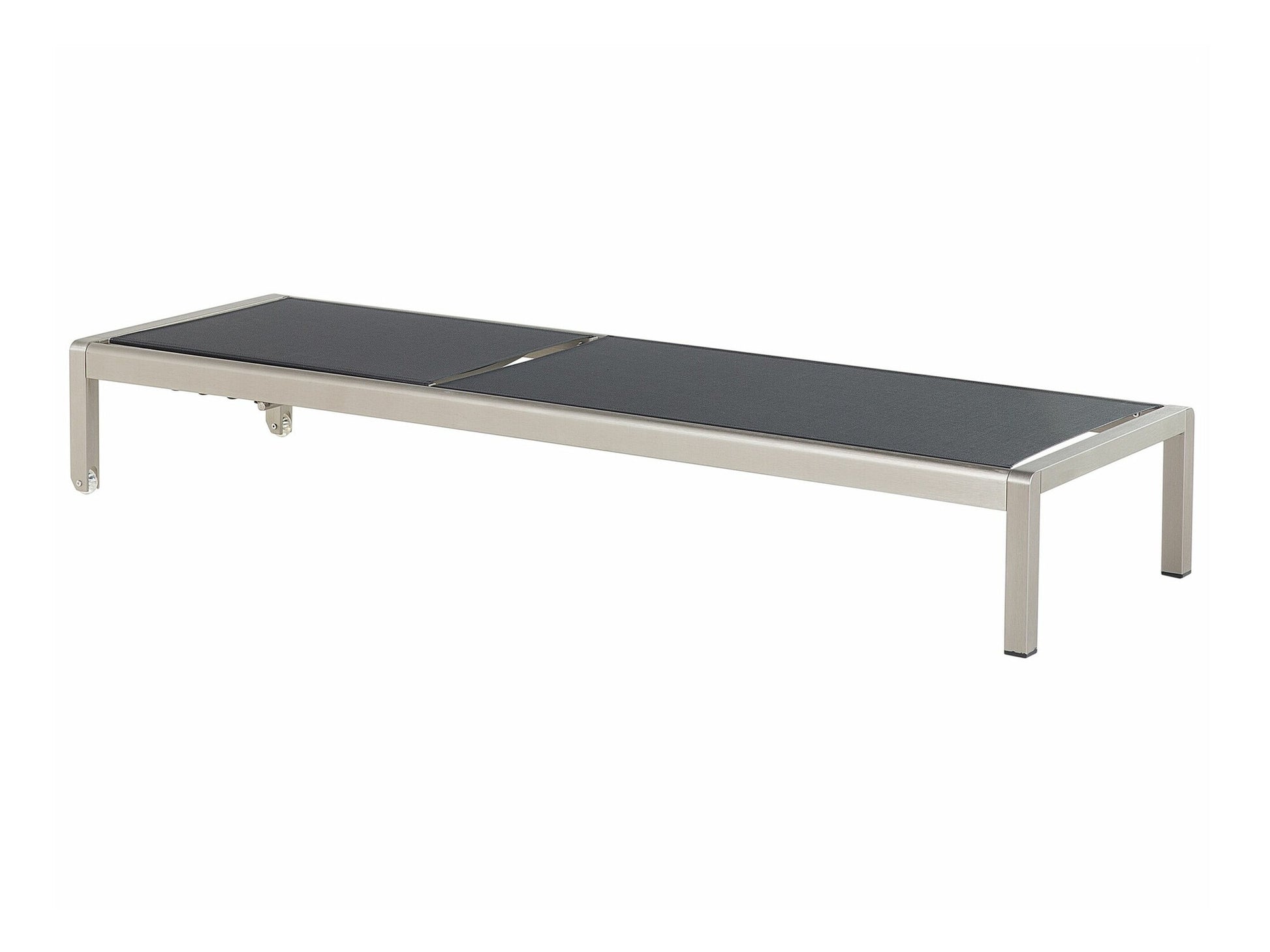 Lauko gultas Aluminium Reclining Sun Lounger Juoda FOSSATO 73463 (Juoda)
