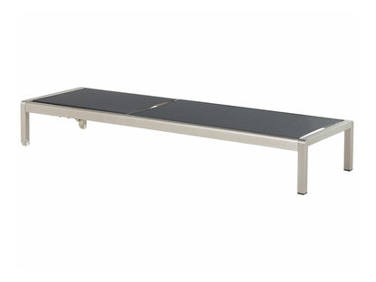 Lauko gultas Aluminium Reclining Sun Lounger Juoda FOSSATO 73463 (Juoda)