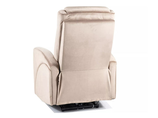 Fotelis reglaineris Fotel Kronos Velvetas KRONOSVCBE (Beige)