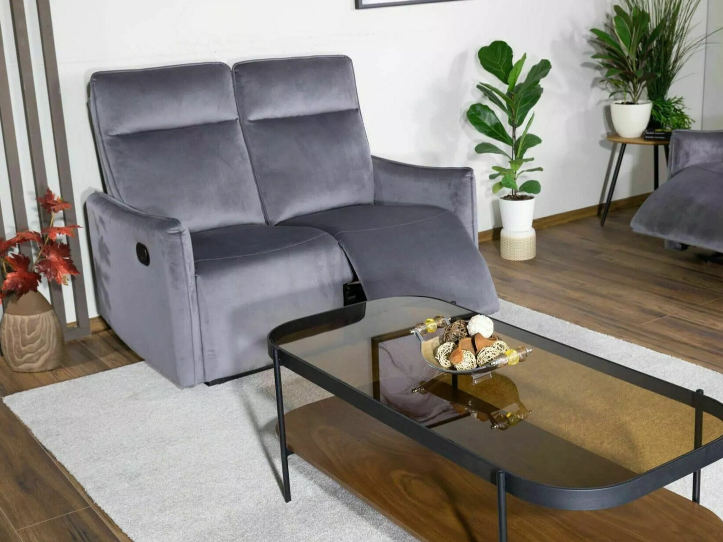 Sofa reglaineris Sofa Travis 2 Velvetas, Spalva: Pilka