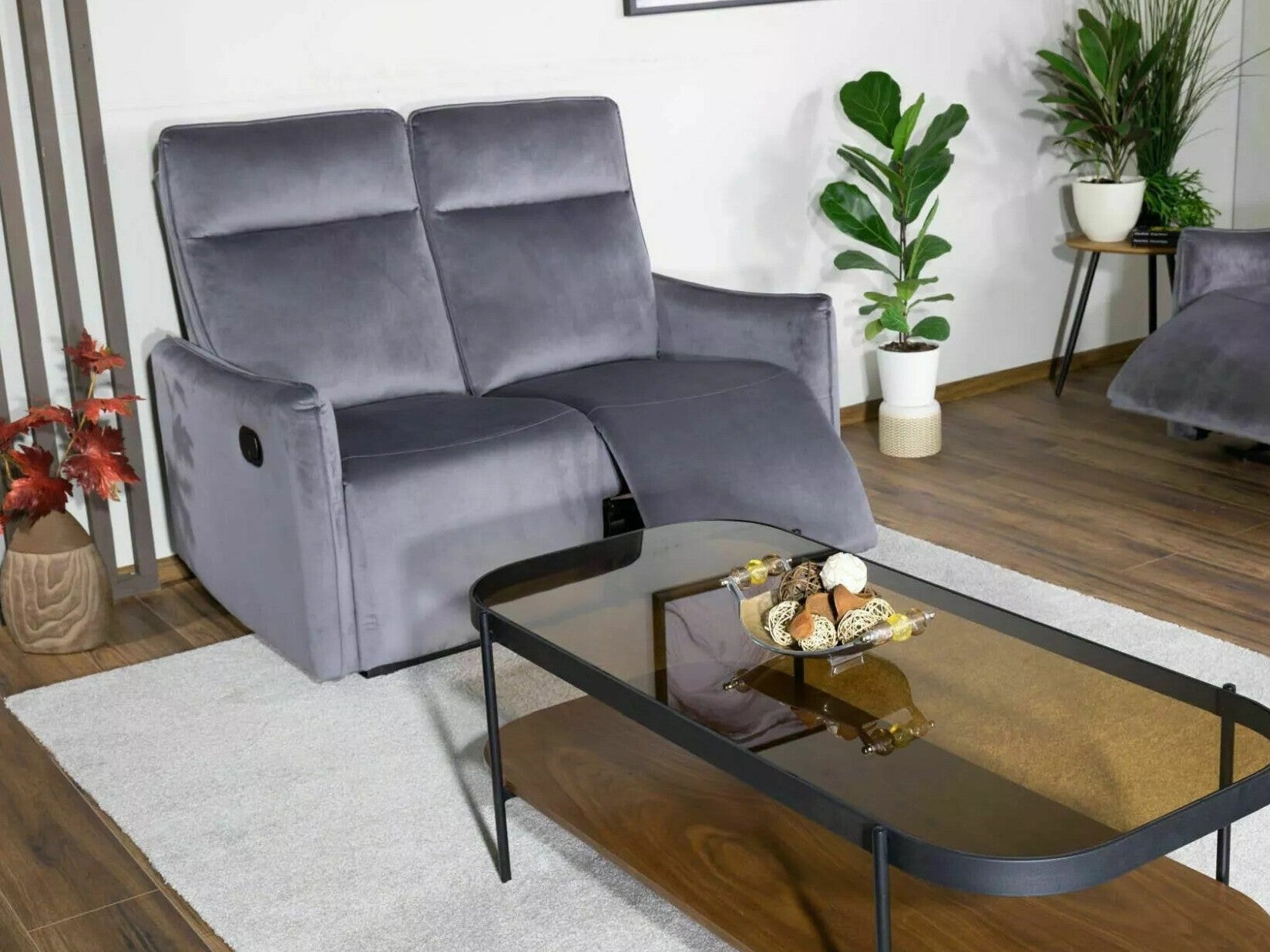 Sofa reglaineris Sofa Travis 2 Velvetas, Spalva: Pilka