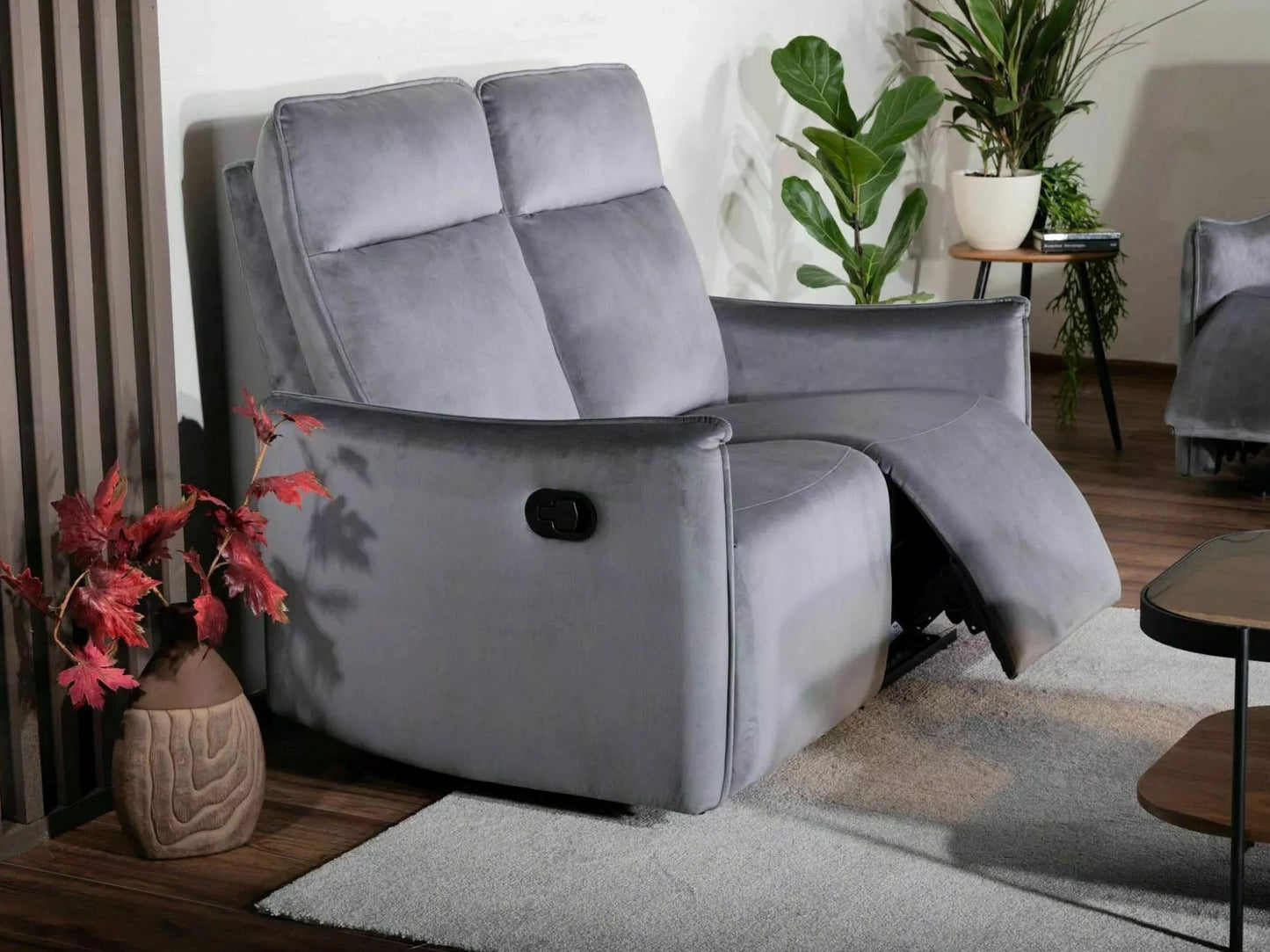 Sofa reglaineris Sofa Travis 2 Velvetas, Spalva: Pilka
