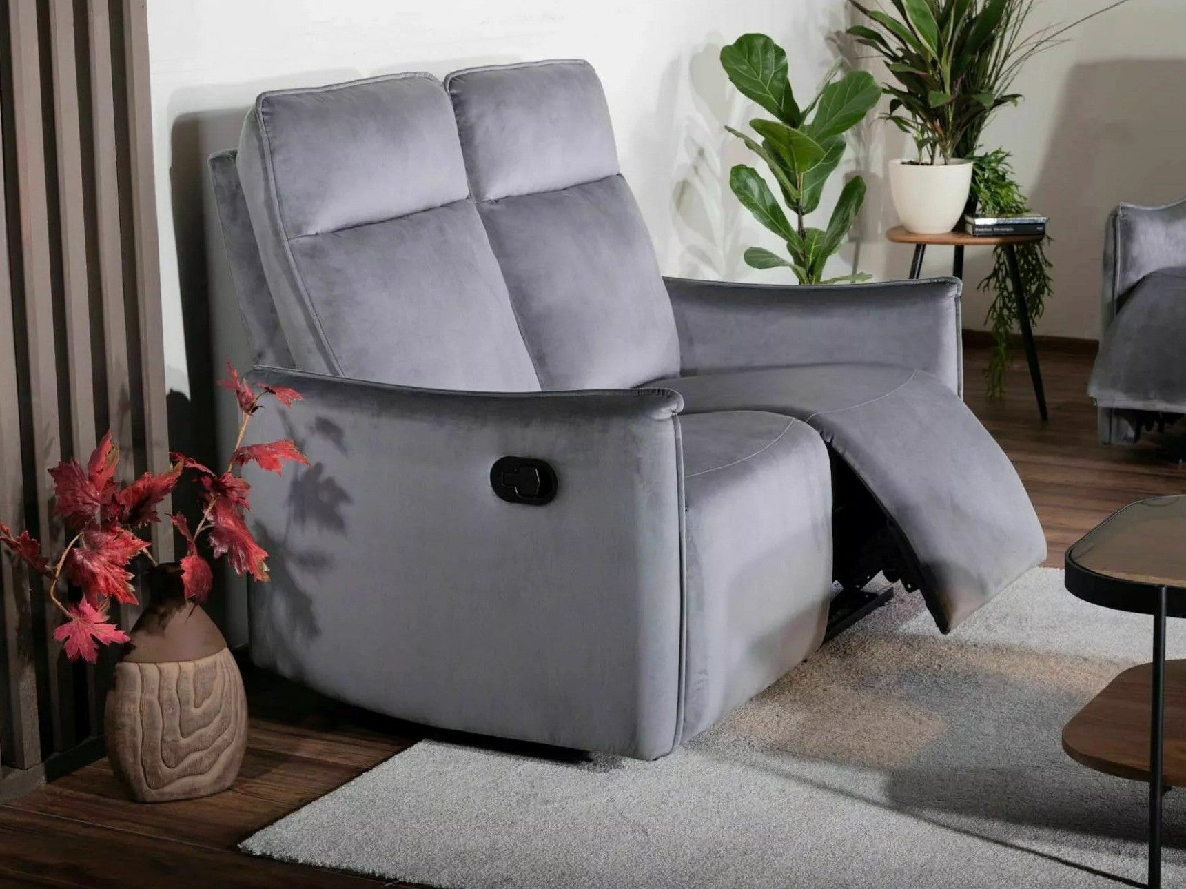 Sofa reglaineris Sofa Travis 2 Velvetas, Spalva: Pilka