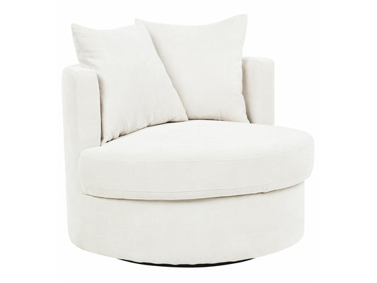 Fotelis Swivel Gobelenas DALBY 403404, Spalva: Beige