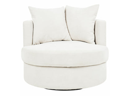 Fotelis Swivel Gobelenas DALBY 403404, Spalva: Beige