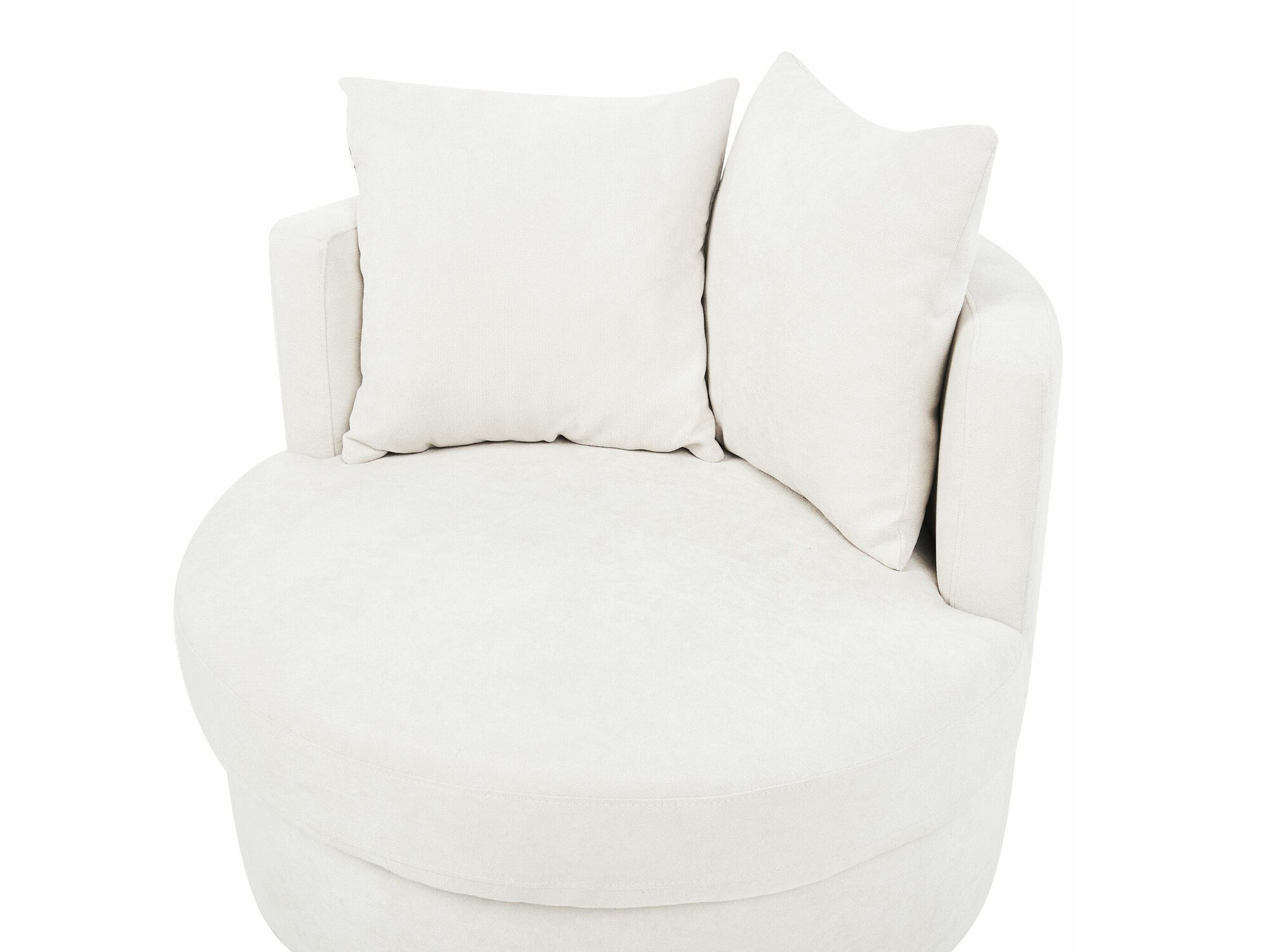 Fotelis Swivel Gobelenas DALBY 403404, Spalva: Beige