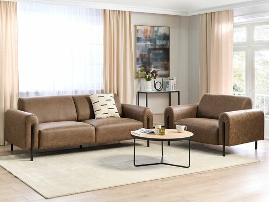 Minkštų baldų komplektas Living Room Komplektas ASKIM 502341 (Šviesi ruda)