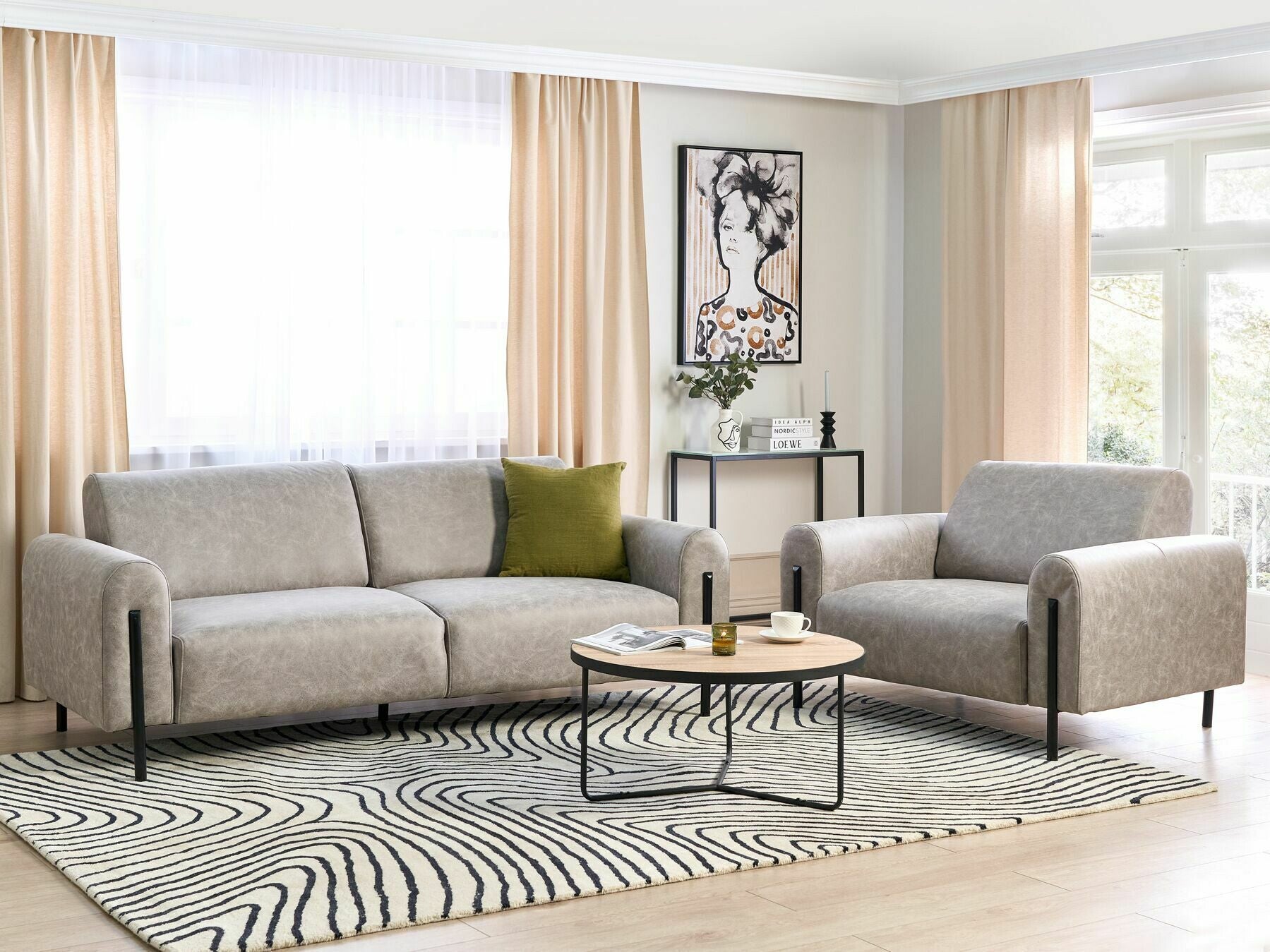 Fotelis Fotelis ASKIM 502324 (Pilka)