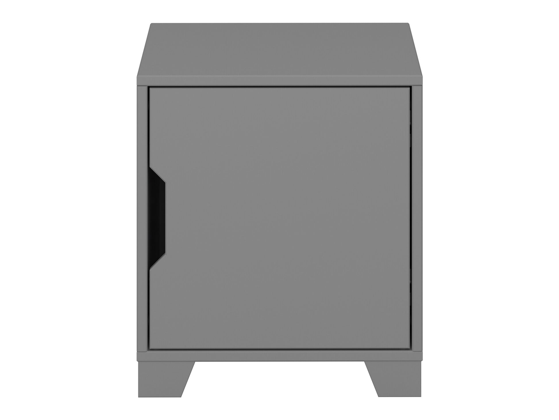 Naktinis staliukas Linus Nightstand with 1 Durys in Pilka MDF 9912809 (Pilka)